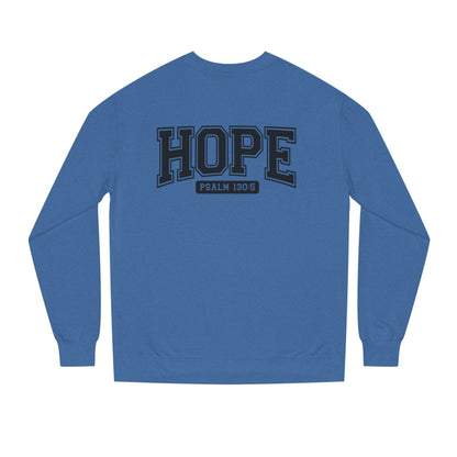 Hope Sweatshirt – 'Psalm 130:5' Inspirational Christian Crewneck