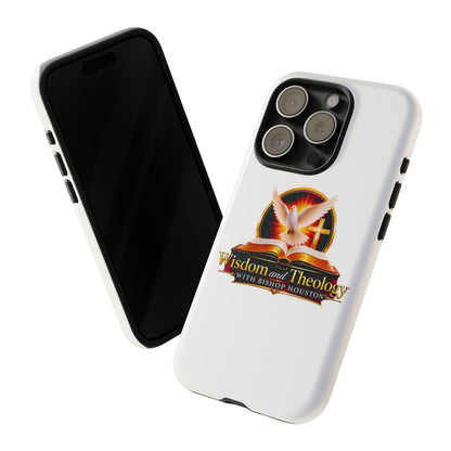 Wisdom and Theology Phone Case — Christian Dove & Cross Protective Tough Case
