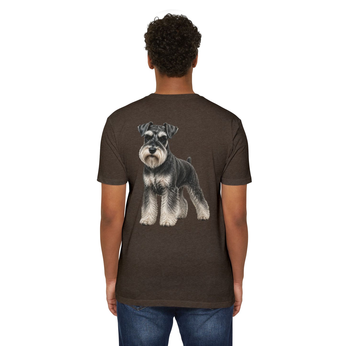 Schnauzer Dog T-Shirt — Realistic Miniature Schnauzer Graphic Tee