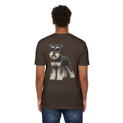 Schnauzer Dog T-Shirt — Realistic Miniature Schnauzer Graphic Tee