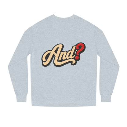 And? Retro Script Crewneck Sweatshirt