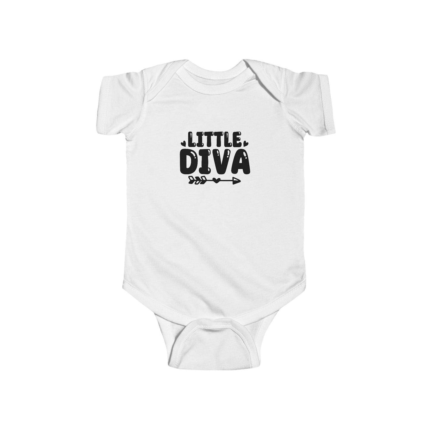 Little Diva Infant Bodysuit — Cute Baby Onesie for Newborns & Baby Showers