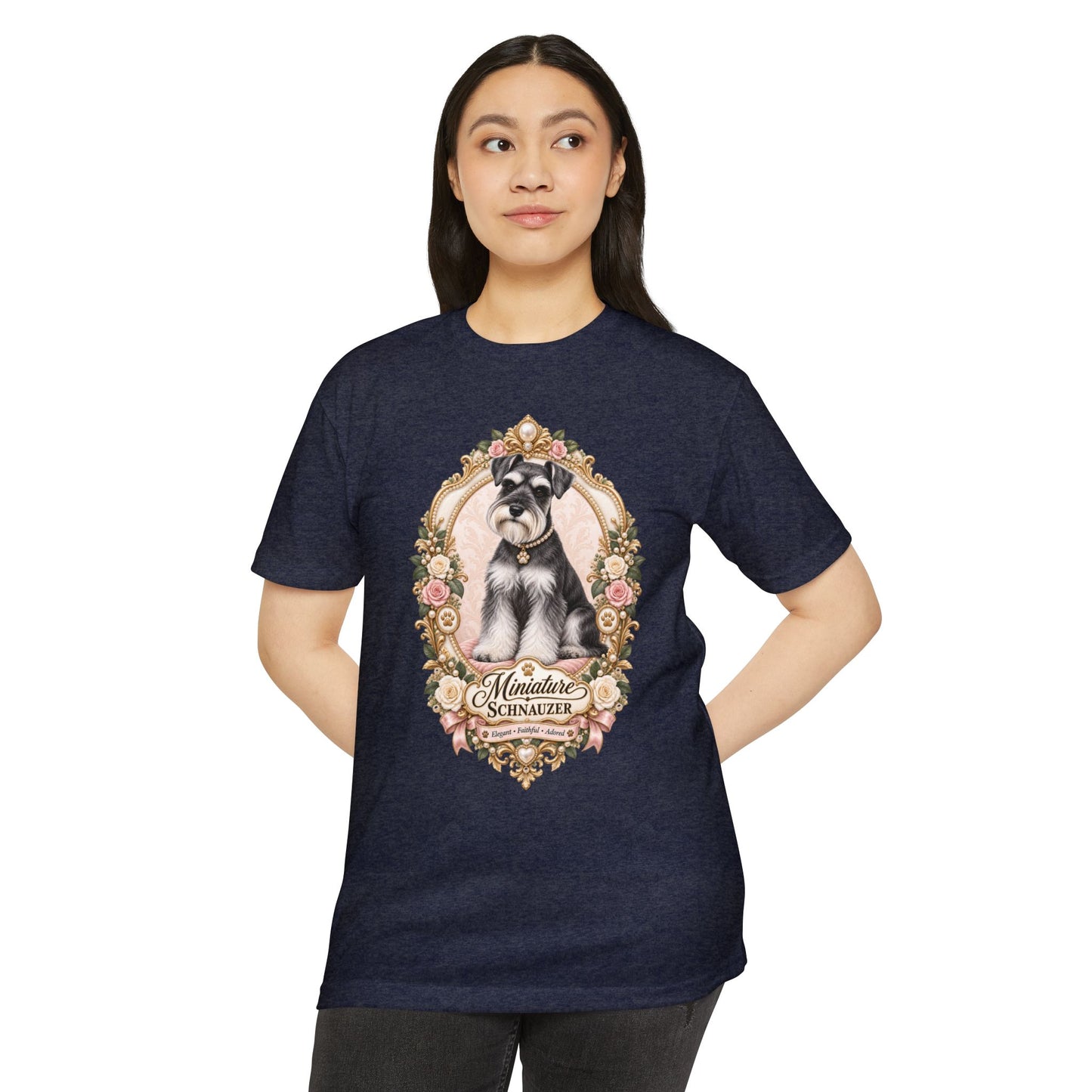 Miniature Schnauzer Floral T-Shirt