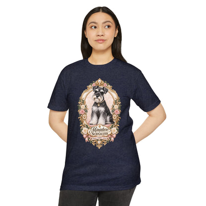 Miniature Schnauzer Floral T-Shirt