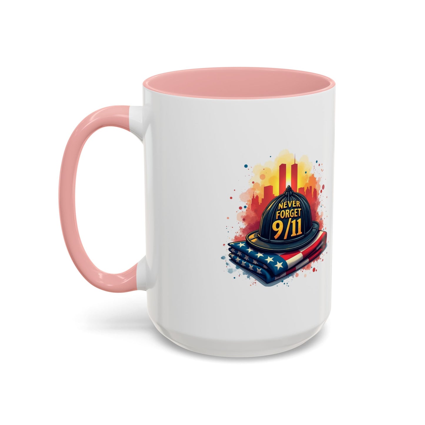 Never Forget 9/11 Memorial Accent Coffee Mug