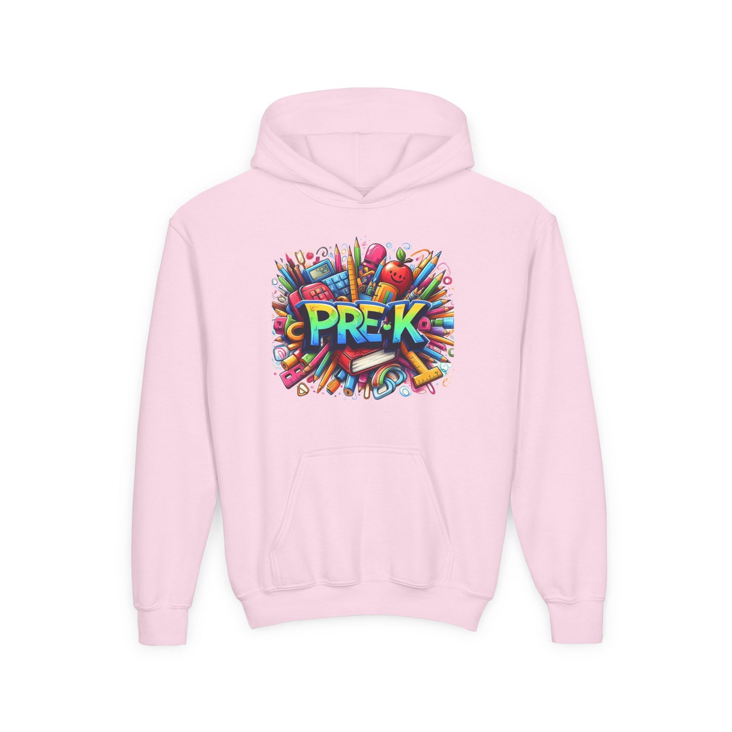 Pre-K Kids Hoodie — Colorful Back-to-School Preschool Sweatshirt
