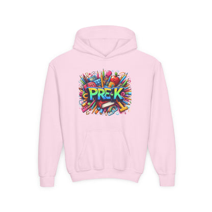 Pre-K Kids Hoodie — Colorful Back-to-School Preschool Sweatshirt