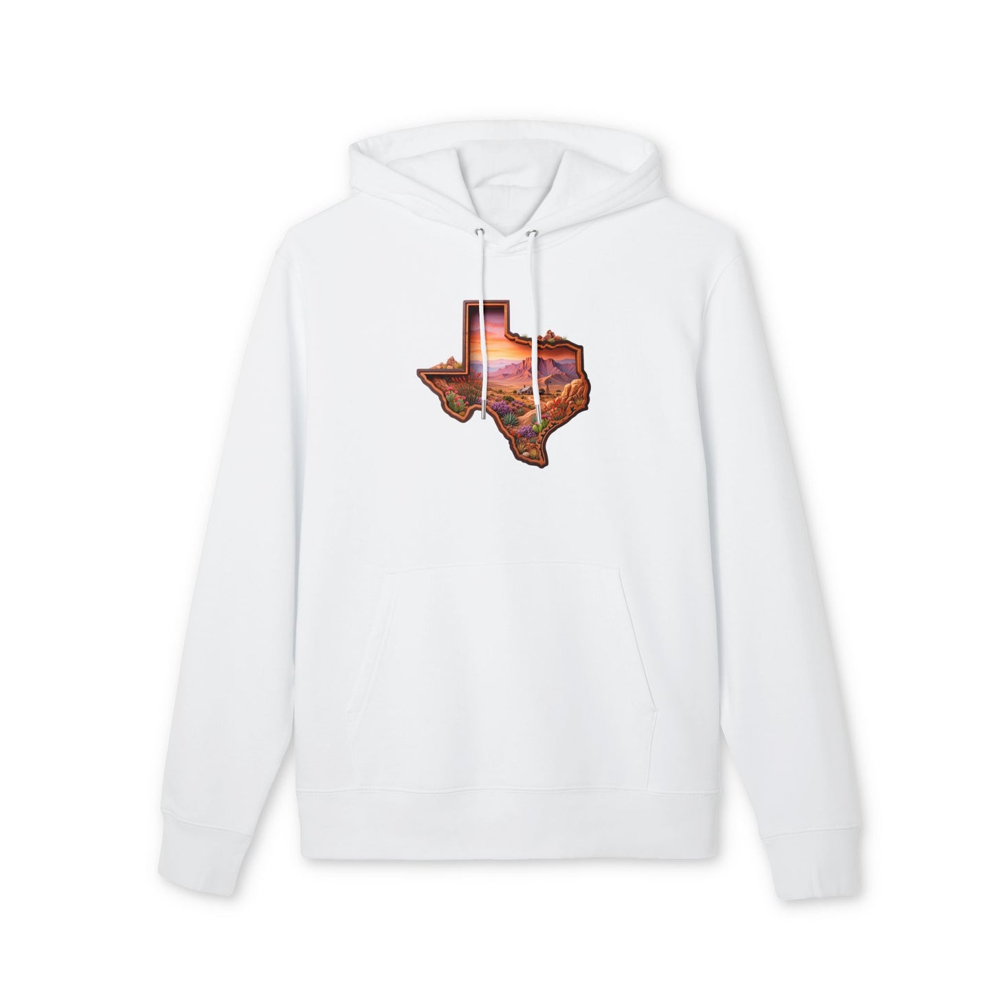 Texas Sunset Hoodie — Scenic State Outline Pullover