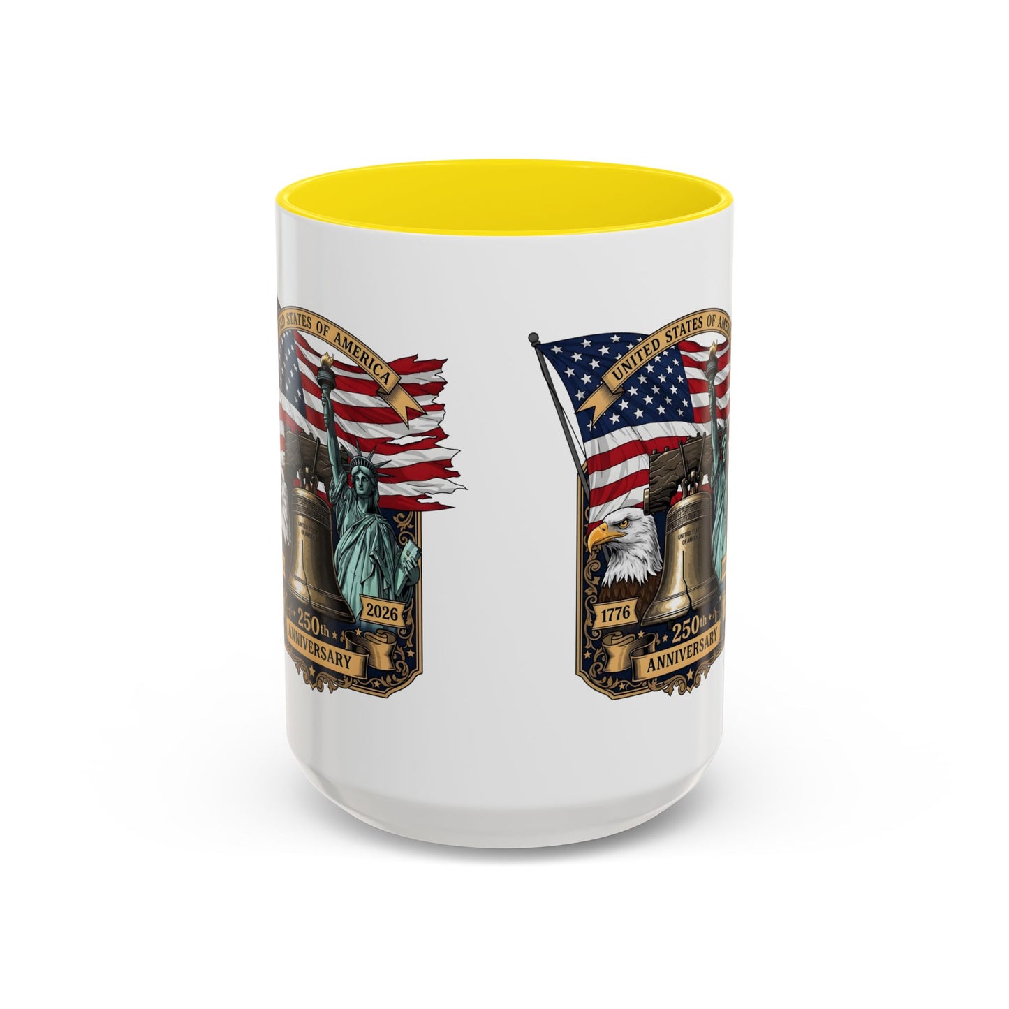 Liberty Anniversary Coffee Mug — 250th USA Celebration Accent Mug
