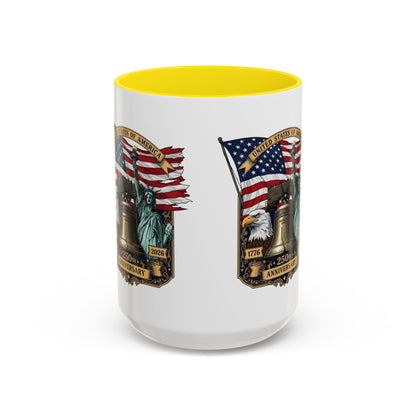 Liberty Anniversary Coffee Mug — 250th USA Celebration Accent Mug