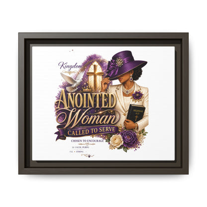 Framed Canvas Print — "Anointed Woman Called to Serve" Christian Wall Art