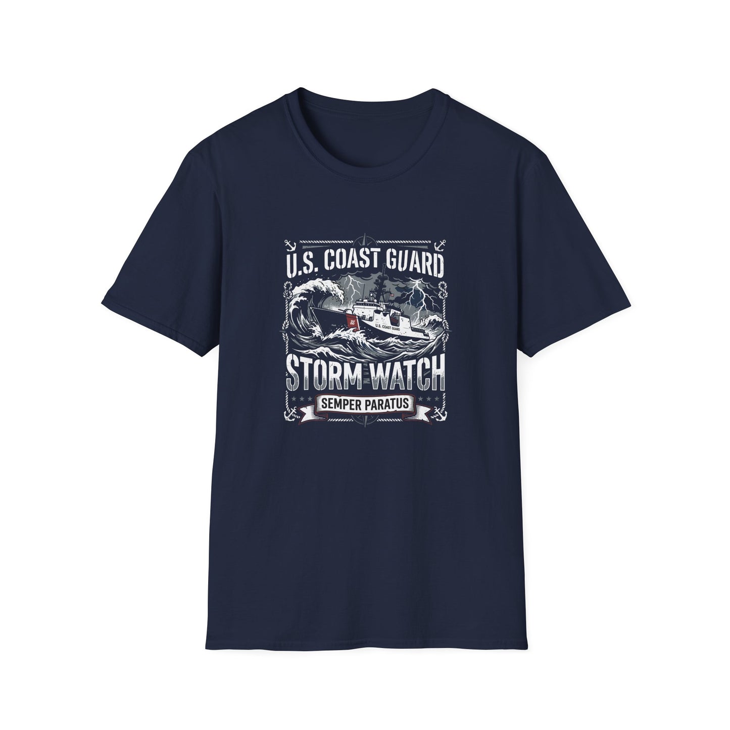 U.S. Coast Guard  Storm Watch Semper Paratus T-Shirt