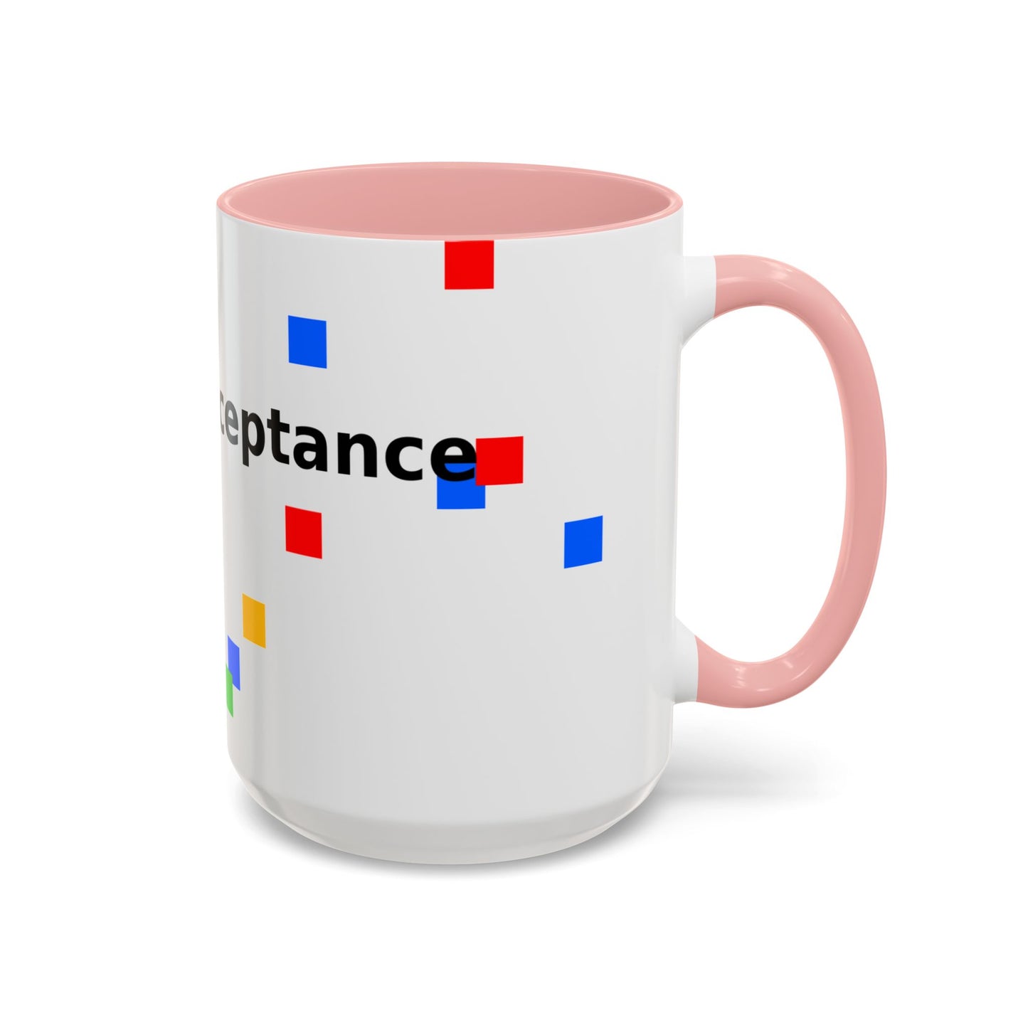 Autism Acceptance Accent Coffee Mug – Colorful Puzzle Square Design (11/15 oz)