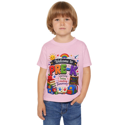 Welcome to Pre-K Toddler T-Shirt — Colorful Back-to-School Preschool Shirt