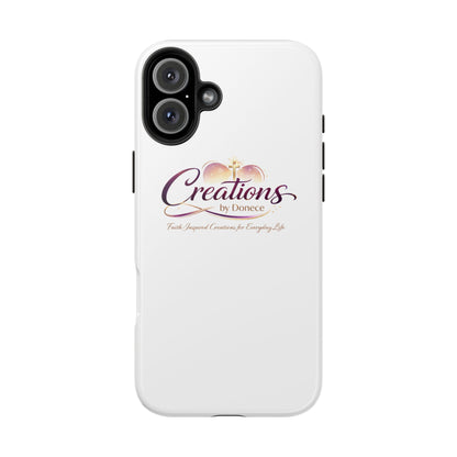 Creations by Donece Soft-Touch Tough Phone Case — Faith-Inspired Logo Protective Cover