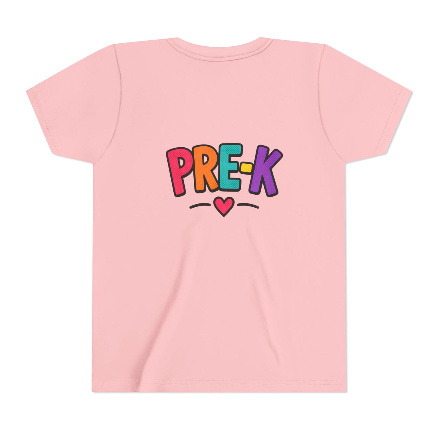 Pre-K Kids Tee — Colorful Heart Preschool Shirt for Boys & Girls