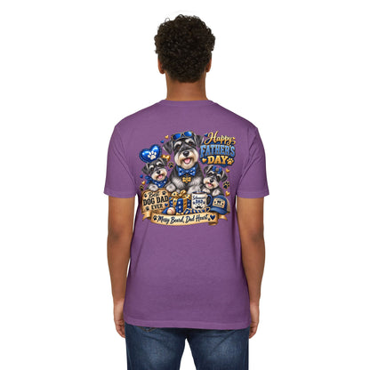 Father's Day Dog Dad T-Shirt – "Best Dog Dad Ever" Paw Print Tee