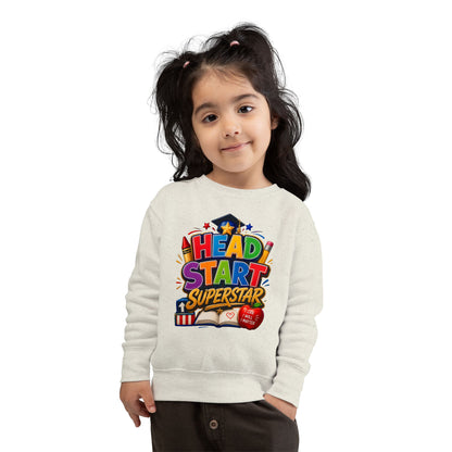 Head Start Superstar Toddler Sweatshirt — Colorful Preschool Graduation Gift