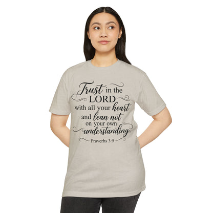 Proverbs 3:5 Faith T-Shirt — "Trust in the Lord" Inspirational Christian Tee