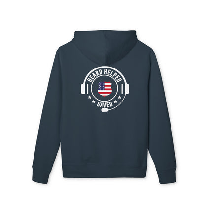 Helld Helped Saved Hoodie — Patriotic Call Center USA Headset Sweatshirt