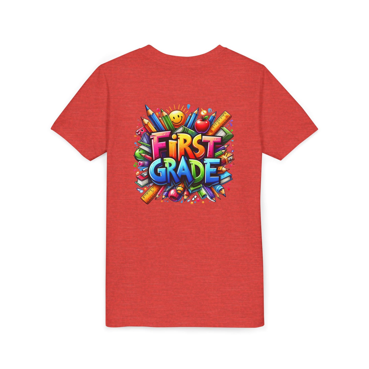 First Grade Kids Tee — Colorful Back-to-School Shirt for Boys & Girls