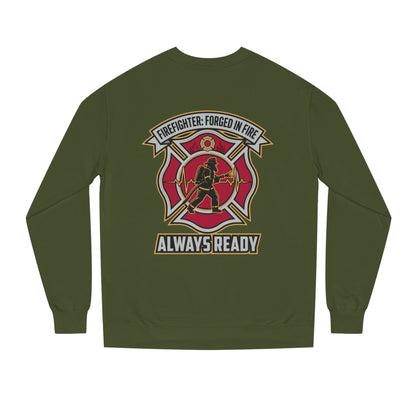 Firefighter Crest Sweatshirt — "Always Ready" Crewneck