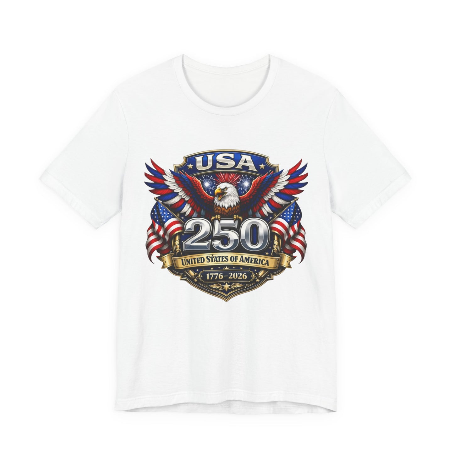 USA 250th Eagle T-Shirt — 1776–2026 Patriotic American Independence Tee