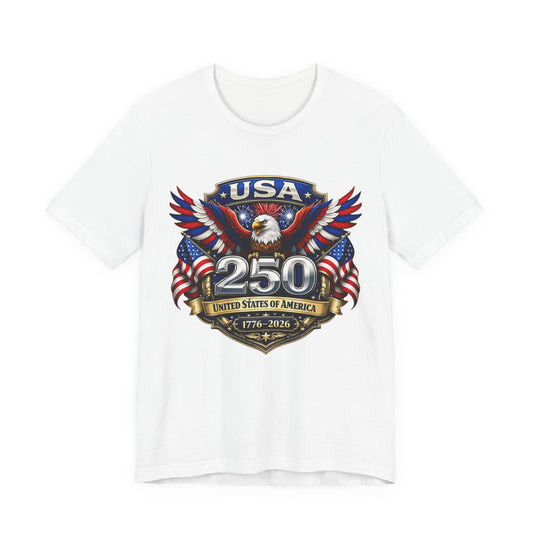 USA 250th Eagle T-Shirt — 1776–2026 Patriotic American Independence Tee