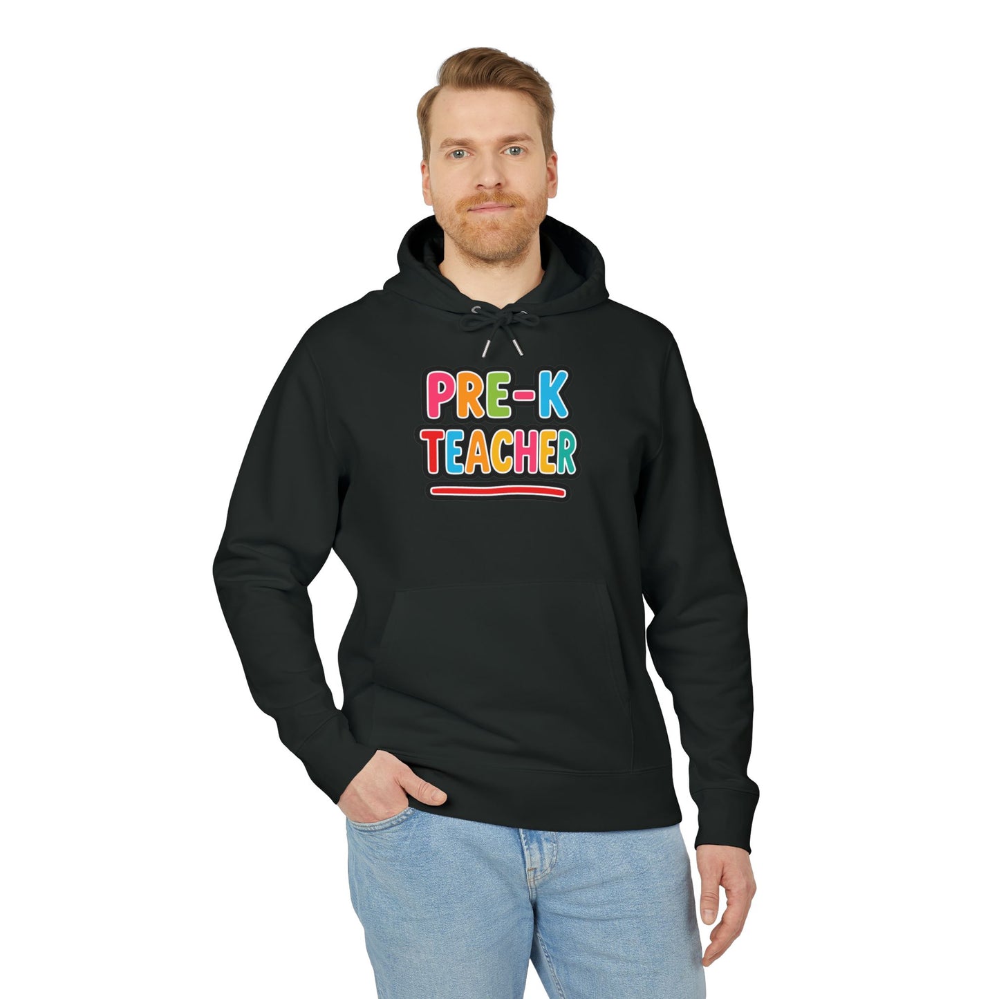 Pre-K Teacher Hoodie — Colorful Backprint Teacher Appreciation Gift