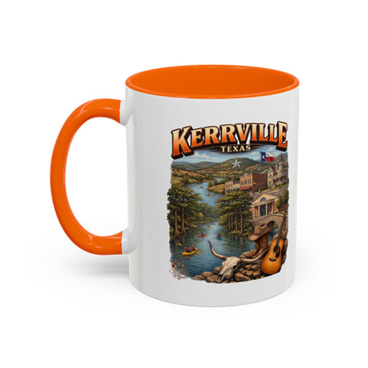 Kerrville Texas Souvenir Coffee Mug — Scenic Riverfront Design (11/15oz)
