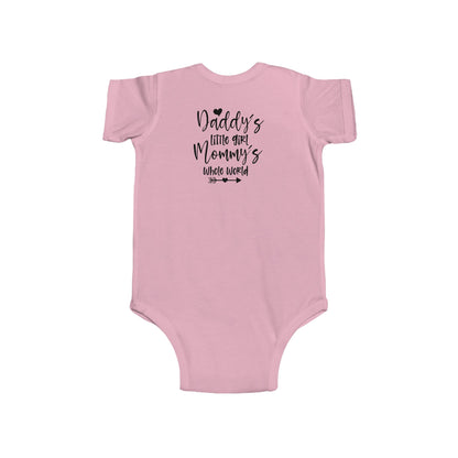 Baby Bodysuit — "Daddy's Little Girl, Mommy's Whole World" Cute Infant Onesie