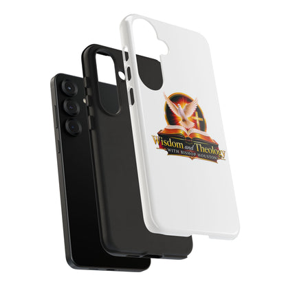 Wisdom and Theology Phone Case — Christian Dove & Cross Protective Tough Case
