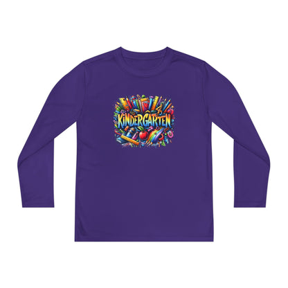 Kindergarten Crayons Youth Long Sleeve Tee
