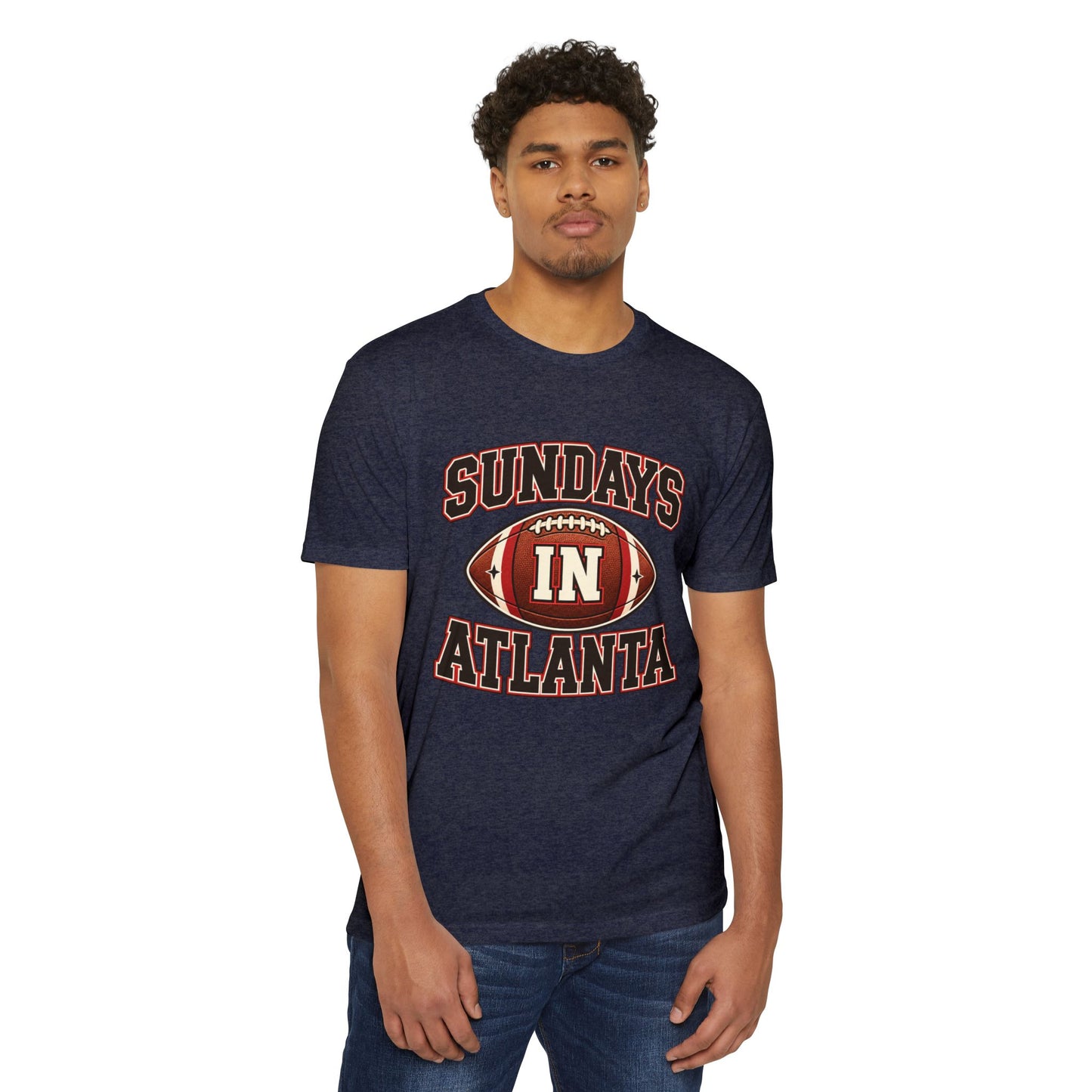 Sundays in Atlanta Football T-Shirt