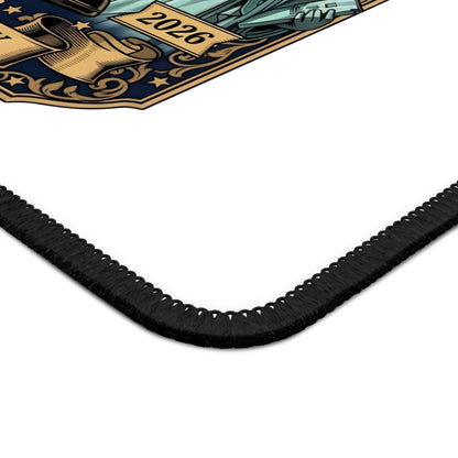 Gaming Mouse Pad — 250th USA Anniversary Liberty Bell, Flag & Eagle Patriotic Design