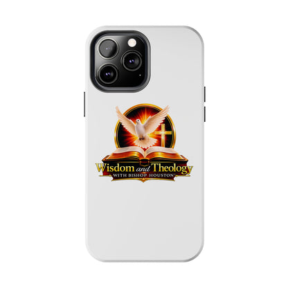 Wisdom and Theology Tough Phone Case — Christian Dove & Cross Design