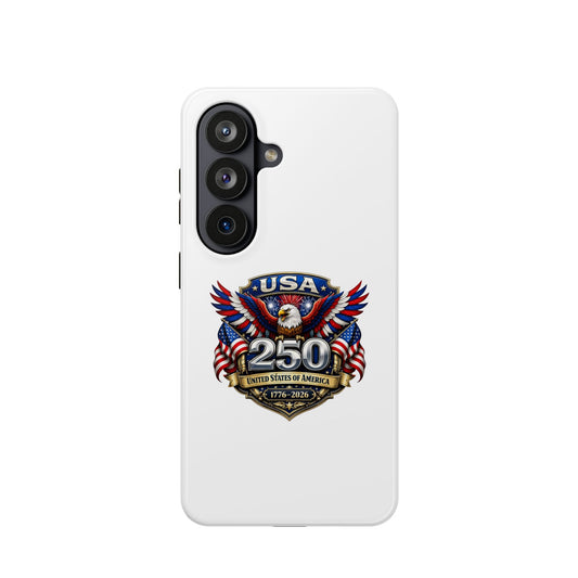 USA 250 Commemorative Phone Case — Patriotic Eagle Magnetic Impact-Resistant Case