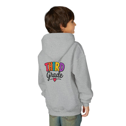 Third Grade Kids Hoodie — Colorful Back-to-School Sweatshirt