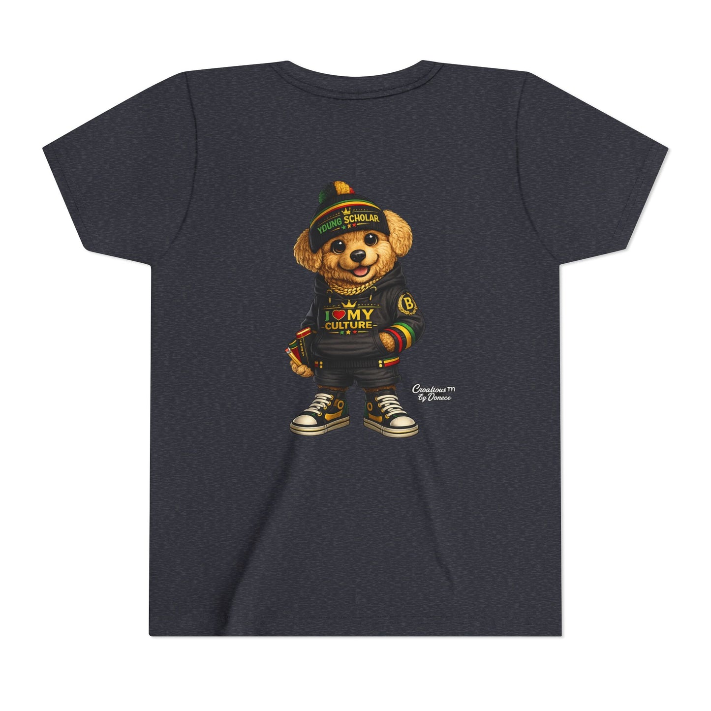 Youth Bear Graphic Tee – "I Love My Culture" Urban Streetwear