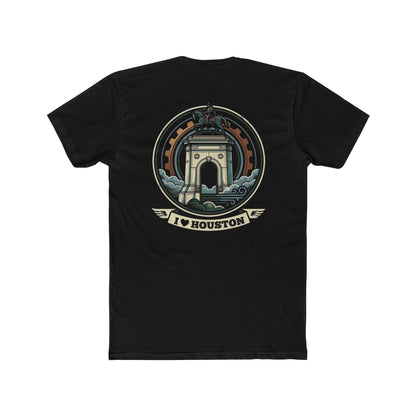 I  Houston T-Shirt — Vintage Monument Cityscape Tee for Locals & Tourists