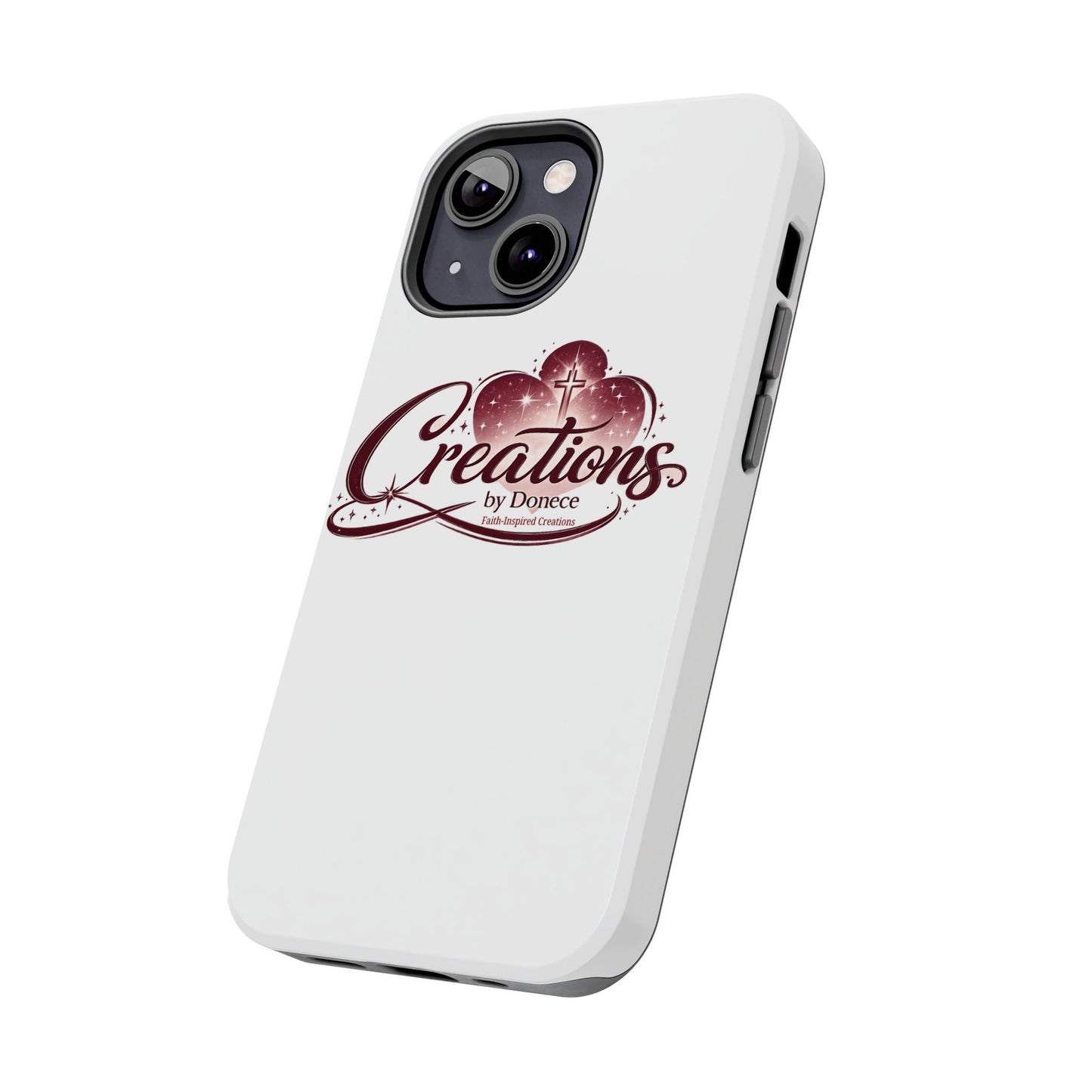 Tough Phone Case — "Creations by Donece" Logo Protective Phone Cover