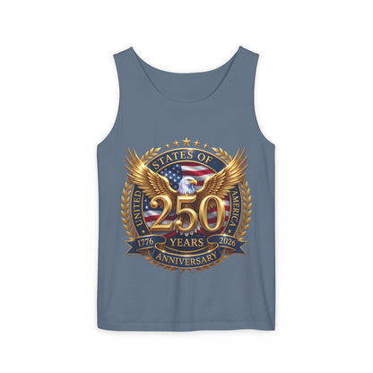 250 Years Anniversary Eagle Tank Top — United States Bicentennial Celebration Tee