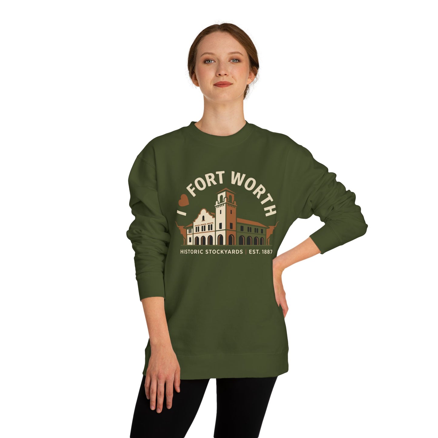 Fort Worth Historic Stockyards Sweatshirt — I  Fort Worth Crewneck