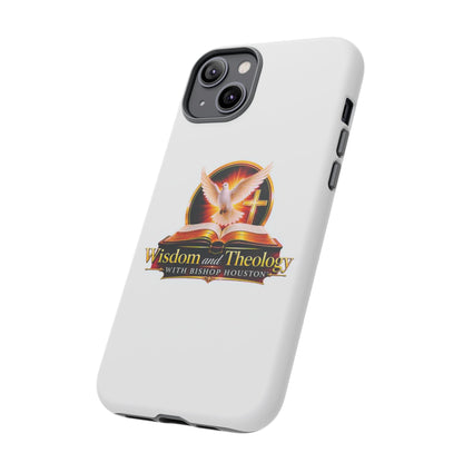 Wisdom and Theology Phone Case — Christian Dove & Cross Protective Tough Case