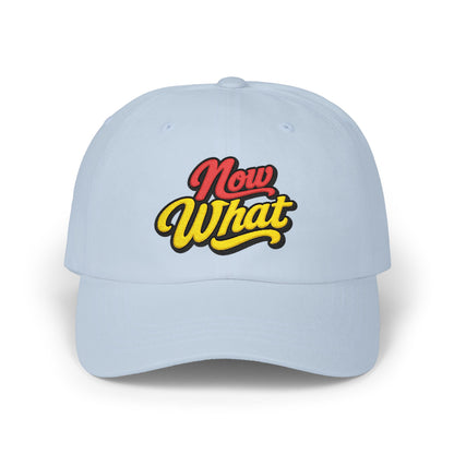 Now What Dad Cap — Retro Script Baseball Hat