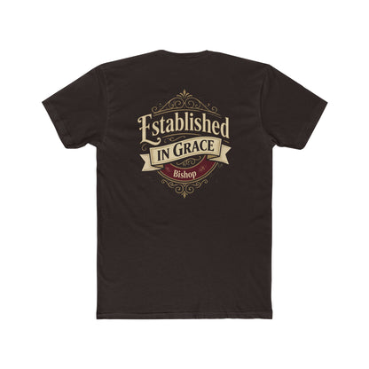 Established in Grace Bishop T‑Shirt — Vintage Christian Faith Tee