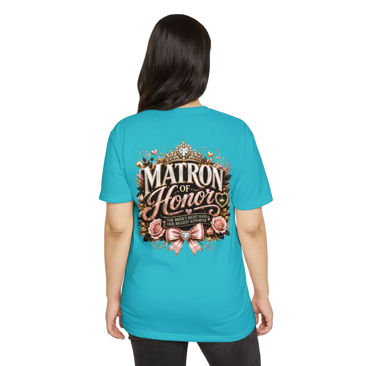 Matron of Honor T-Shirt — Floral Bridal Party Tee