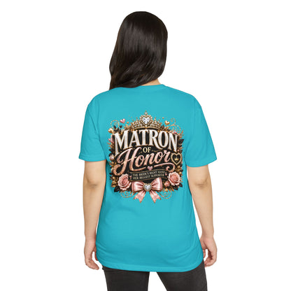 Matron of Honor T-Shirt — Floral Bridal Party Tee