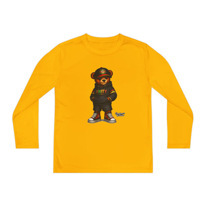 Youth Long Sleeve Tee — 'Unity' Streetwear Bear Graphic