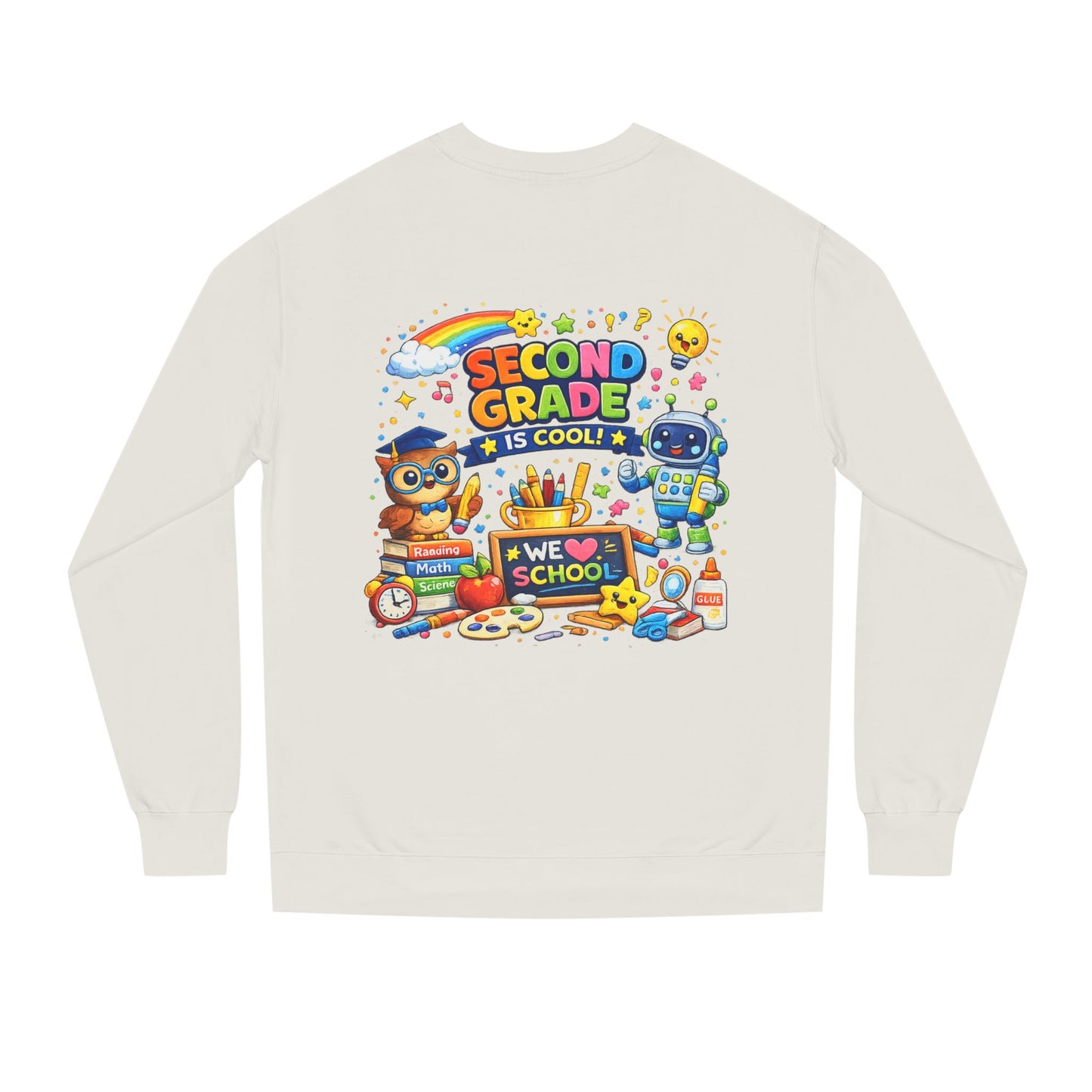 Second Grade Is Cool Sweatshirt – Cute School Kids Crewneck